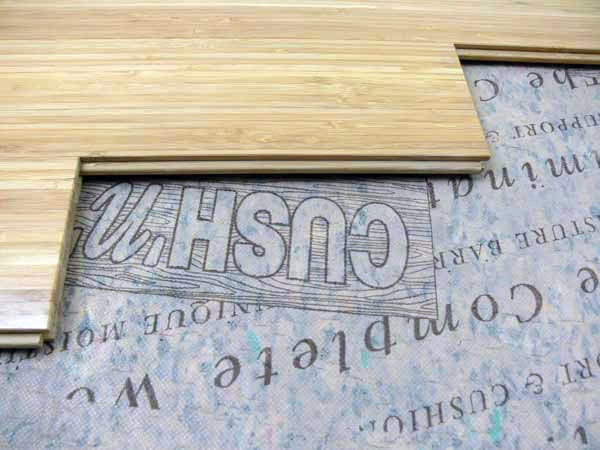What is a loose laid bamboo floor