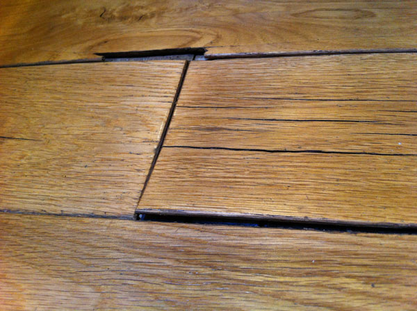 Water damage to Oak flooring