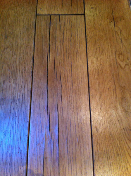 Moisture / Water damaged Oak flooring